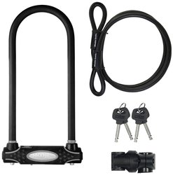 Zapięcie rowerowe U-kształtne Master Lock, 8285EURDPRO, czarny, Zapięcie kluczykowe