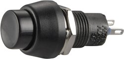 Przycisk TRU COMPONENTS TC-R13-84A-05BK 1587723, 10.2 mm, 250 V/AC, 1 A, 1 szt.