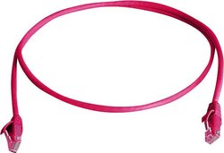 kabel LAN Telegärtner L00000A0291, 1 szt., RJ45, CAT 6, U/UTP, 1.00 m, czerwony