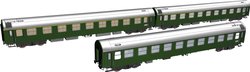 Wagon osobowy Piko H0 58220 Zestaw 3 wagonów Y D 300 „Set 1” DR, skala H0