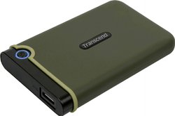 Transcend StoreJet® 25M3G 1 TB  Zewnętrzny dysk twardy 6,35 cm (2,5'') USB 3.2 Gen 2 (USB 3.1) wojskowa zieleń TS1TSJ25M3G