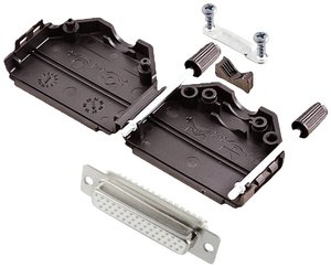 Zestaw listew żeńskich D-Sub encitech DPPK25-BK-HDS44-W-K 6355-8011-13, rzędy: 3, styki: 44, 180 °, 1 szt.