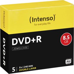 Pudełko Intenso DVD + R DL 8,5 GB 8X ER DVD+R DL Intenso 4311245 5 szt.