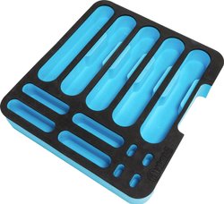 Adam Hall 19-calowe części 87402 MI Tacka z pianki mikrofonowej do szuflady rack 2 U rack Organizer Rack Adam Hall 87402MI 87402MI 2 U