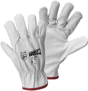 L+D worky DRIVER GLOVE 1606-9 Bydlęca skóra licowa Rękawice robocze Rozmiar rękawic: 9, L EN 388 CAT II 1 par(a)