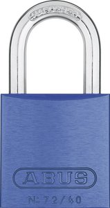 Kłódka aluminiowa Abus ABVS46772, 39x74x19 mm, niebieska