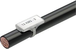 Uchwyt na etykietę Weidmüller WKM 18/43 1610700000-50, montaż: opaska kablowa, 18 x 43 mm, 50 szt.