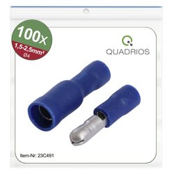Złącze męskie okrągłe Quadrios 23C491, 1.5 mm² - 2.5 mm², 100 szt.