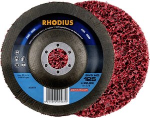 RHODIUS SVS HD włóknina czyszcząca 125 x 22,23 mm stalowa wygięta  Rhodius 211317 Średnica 125 mm    3 szt.