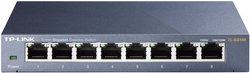 Switch TP Link TL-SG108, 1000 Mb/s, 8 portów RJ45, QoS, IGMP, metalowa obudowa