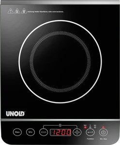 Płyta indukcyjna Unold 58105 z wykrywaniem patelni, Programowana temperatura, Funkcja timera