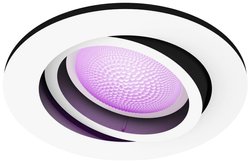 Reflektor sufitowy LED Philips Lighting Hue White & Col. Amb. Centura Einbauspot rund weiß 350lm Hue 871951433864700 5.7 W