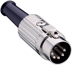 Złącze męskie okrągłe DIN 0137 07-1 Lumberg 0137 07-1 złącze męskie proste Ilość styków: 7  srebrny 1 szt.