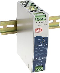 Zasilacz na szynę DIN Mean Well SDR-75-24, 24 V/DC, 3.2 A, 76 W