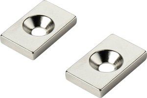 TRU COMPONENTS W20L12T3-M4 Magnes trwały prostokątny N35   Maksymalna temperatura graniczna: 80 °C