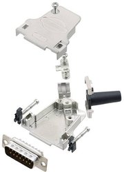 Zestaw listew męskich D-Sub Amphenol L17D45ZF09-RG+L717SDE09P, rzędy: 2, styki: 9, 45 °, 1 szt.