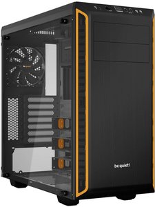 BeQuiet Pure Base 600 Midi Tower Obudowa do komputera  czarny, pomarańczowy wyciszona, z okienkiem, z 2 wentylatorami