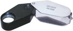 Lupa składana RONA 450515 z oświetleniem LED Współczynnik powiększenia: 10 x Rozmiar soczewki: (Ø) 21 mm