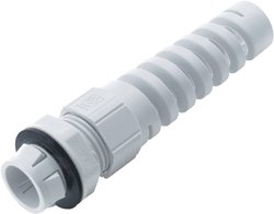Dławnica kablowa SKINTOP® CLICK BS 12 z ochroną zagięcia M12 poliamid srebrno-szary (ral 7001) LAPP 53112934 1 szt.