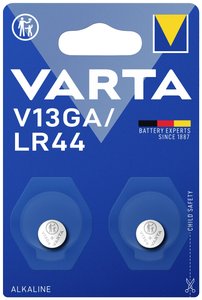 Bateria guzikowa Varta V13GA (LR44), 1,5V, 125 mAh, zestaw 2 szt.
