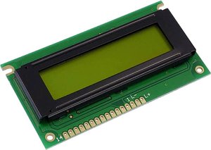 Wyświetlacz LCD Display Elektronik DEM16217SYH-PY żółto-zielony 16 x 2 Pixel (S x W x G) 84 x 44 x 7.6 mm