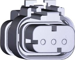 Obudowa złącza pin żeńskiego na kabel TE Connectivity AMPSEAL16 776429-4, automotive, piny: 3, 13 A, 1 szt.