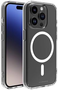 Vivanco MSASCVVIPH15PT Futerał backcase Apple iPhone 15 Pro przeźroczysty Kompatybilny z MagSafe, Bryzgoszczelna, Pyłoszczelna, Wodoodporny