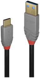 Kabel USB LINDY, USB 3.2 Gen2 (USB 3.1 Gen2), Złącze męskie USB-C®, Złącze męskie USB-A, 1.00 m