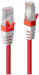 Kabel LAN LINDY 45389, 1 szt., RJ45, CAT 6a, S/FTP, 7.50 m, czerwony