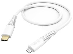 Kabel do ładowania USB Hama, USB 2.0, Złącze męskie Lightning, Złącze męskie USB-C®, 1.50 m