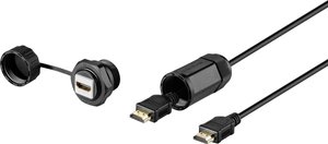 Kabel HDMI Renkforce RF-3770958, [1x złącze męskie HDMI - 1x złącze żeńskie HDMI]