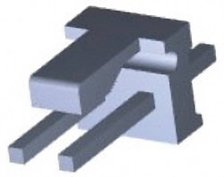 Listwa kołkowa, męska, standardowa TE Connectivity MTA-156 644752-2, wire-to-wire, piny: 2, 7 A, 1 szt.