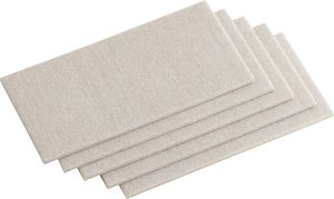 Ślizgacze filcowe samoprzylepne „TopSoft”, 100 x 200 mm, 5 sztuk Podkładki filcowe Metafranc WU0645416 WU0645416  1 zest.