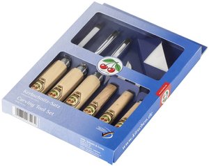 Zestaw do rzeźbienia wiórów Nóż z ząbkami Kirschen  3427000  1 szt.