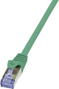 Kabel LAN LogiLink CQ3045S, 1 szt., RJ45, CAT 6a, S/FTP, 1.50 m, zielony