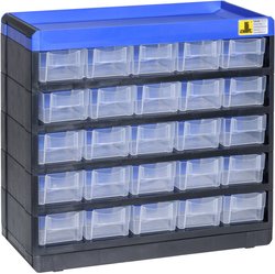 Magazynek na małe części Allit VarioPlus Pro 29/50 464620 (S x W x G) 300 x 285 x 135 mm czarny, niebieski 1 szt.