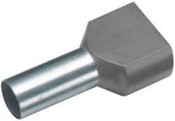 Końcówki kablowe tulejkowe Duo 460308D, 2x1 mm2 x 8 mm, żółte, 100 szt.