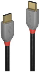 Kabel USB LINDY, USB 2.0, Złącze męskie USB-C®, Złącze męskie USB-C®, 1.00 m