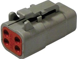 Złącze okrągłe TE Connectivity DTM 06-4 S, Ilość styków: 4, 1 szt.