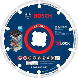 Bosch Accessories 2608900533 X-LOCK Tarcza tnąca diamentowa Średnica 125 cm Średnica otworu 22.23 mm metal 1 szt.