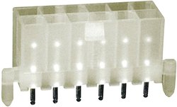 Listwa kołkowa, męska, standardowa TE Connectivity VAL-U-LOK 1586039-6, wire-to-board, piny: 6, 9 A, 1 szt.