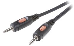 SpeaKa Professional kabel przyłączeniowy do złączy jack wtyk jack 3,5 mm / wtyk jack 3,5 mm, czarny 0,3 m Kabel Jack SpeaKa Professional SP-7870372  30.00 cm