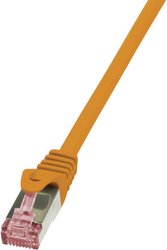 Kabel LAN LogiLink CQ2018S, 1 szt., RJ45, CAT 6, S/FTP, 0.25 m, pomarańczowy