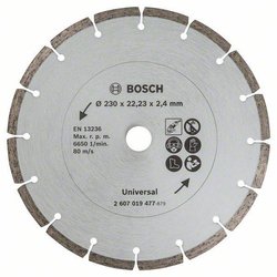 Diamentowa tarcza tnąca 230 mm do materiałów budowlanych Tarcza diamentowa, segmentowa TS Bosch, 230 mm