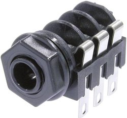 Złącze męskie jack 6,35 mm Neutrik NMJ2HF-S NMJ2HF-S, posrebrzany, złącze żeńskie do wbudowania poziomego, 1 szt.
