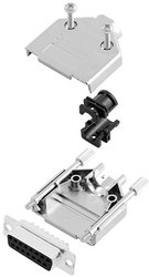 Zestaw listew żeńskich D-Sub TRU COMPONENTS TCDTPKM15DBSK 7708520, rzędy: 2, styki: 15, 180 °, 1 szt.