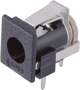 Gniazdo zasilające montażowe, przełącznik, 3 A, 34 V, O 1.95 mm