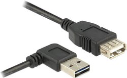 Przedłużacz USB 2.0 Delock 83552, [1x złącze męskie USB-A 2.0 - 1x złącze żeńskie USB-A 2.0], 2.00 m, czarny