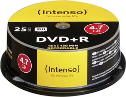 Płyta Intenso DVD+R 4.7 GB 16 x, 25 szt., szpindel DVD+R Intenso 4111154 25 szt.