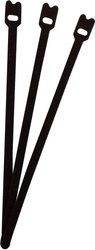 Opaska kablowa na rzepy do wiązania element z pętelkami i haczykami (D x S) 200 mm x 7 mm czarny FASTECH® ETK-7-200-9999 1 szt.